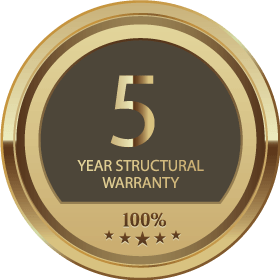 5 Year Manufacturer Warranty